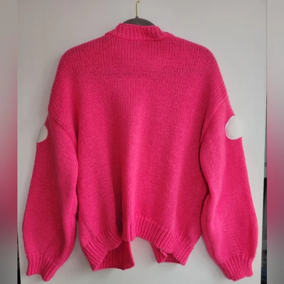 NWOT Debit Pink Cloud Cardigan Medium - Picture 4 of 4